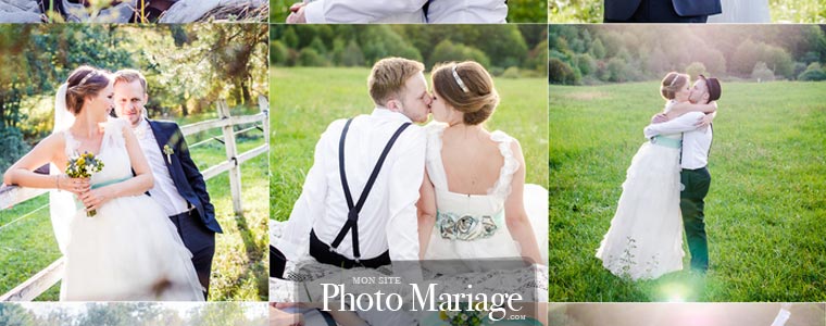 Exemple de site de mariage sympa avec partage photos sécurisé