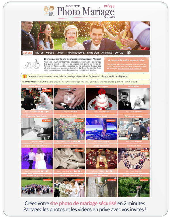 Créez votre site de mariage sécurisé en ligne en seulement quelques minutes