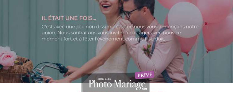 Créer un site web pour votre mariage